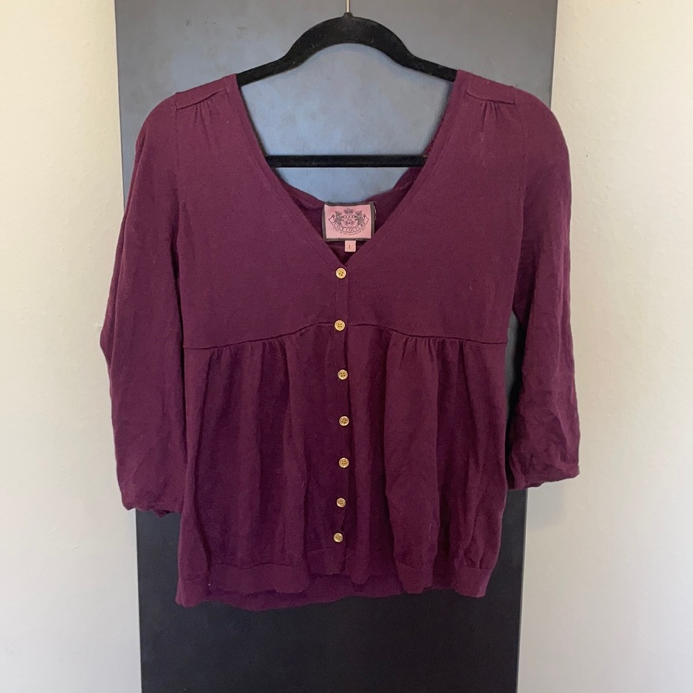 Maroon Juicy Couture Cardigan